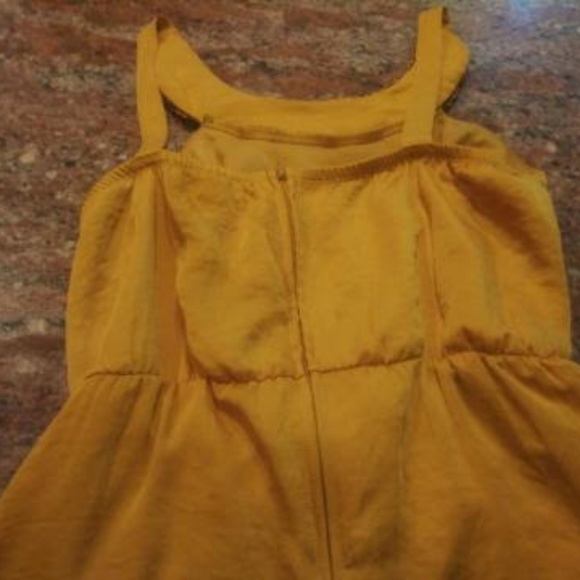 BOHO   Junior Size 9 Sleeveless dress  mustard - Picture 4 of 4